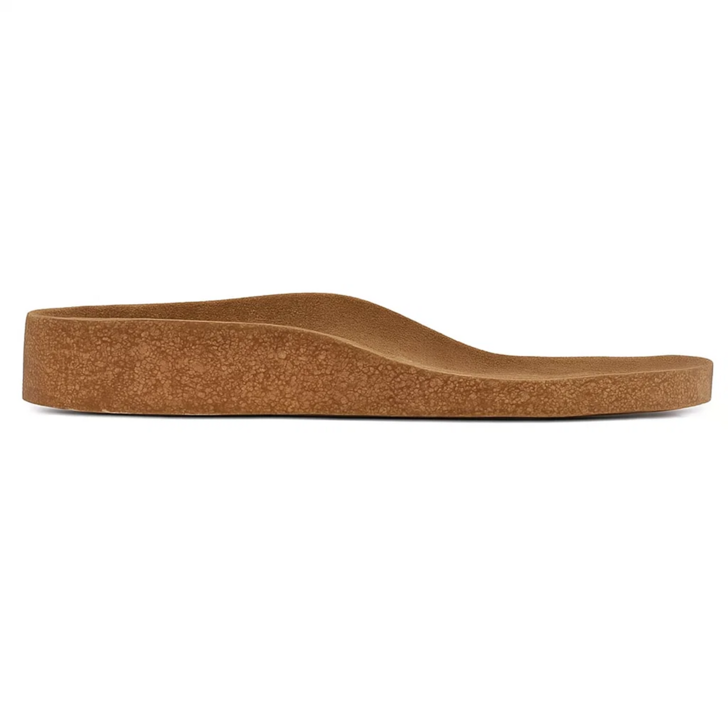 Brown sandal sole on a white background
